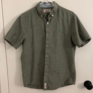 Penguin Mens short sleeve button up